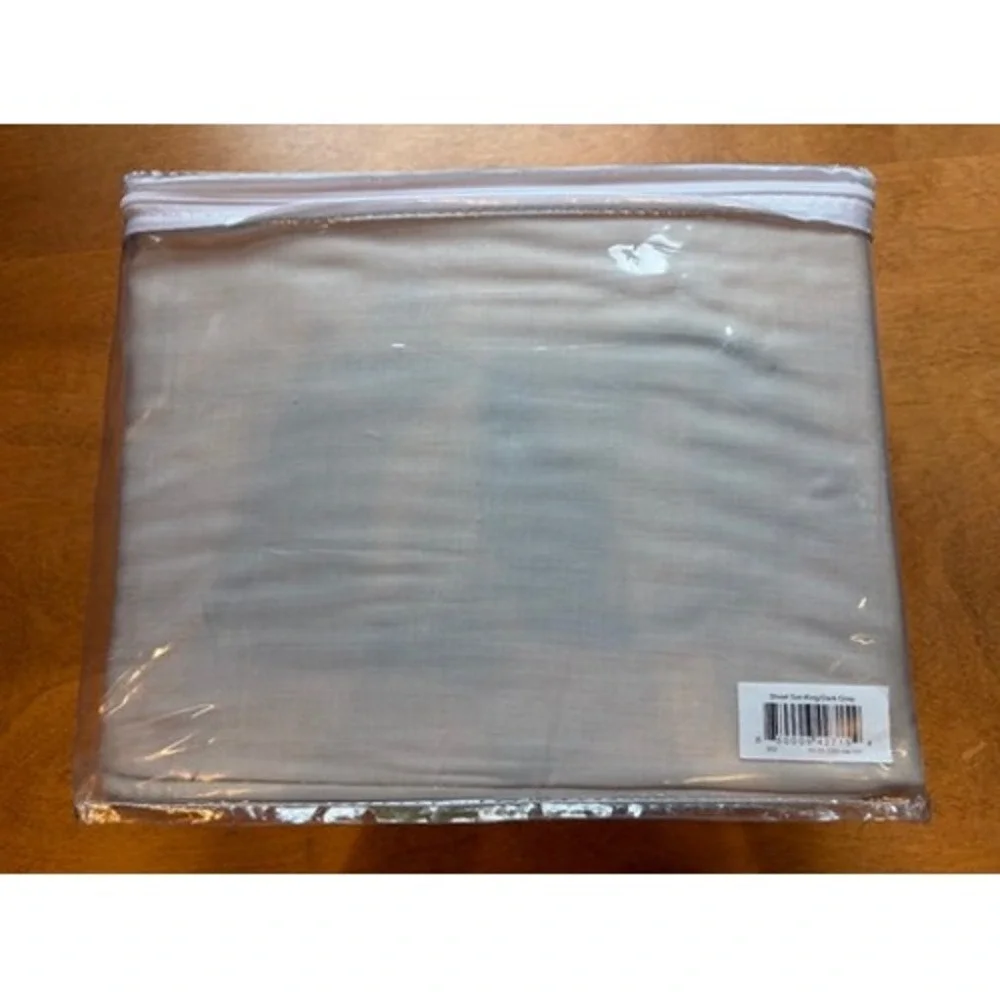 Buffy Breeze Sheet Set King Dark Grey Bedding New